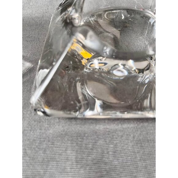 Nybro Sweden Pyramid Clear Crystal Votive Candle Holder by Tord Kjellstrom MCM - Picture 8 of 8